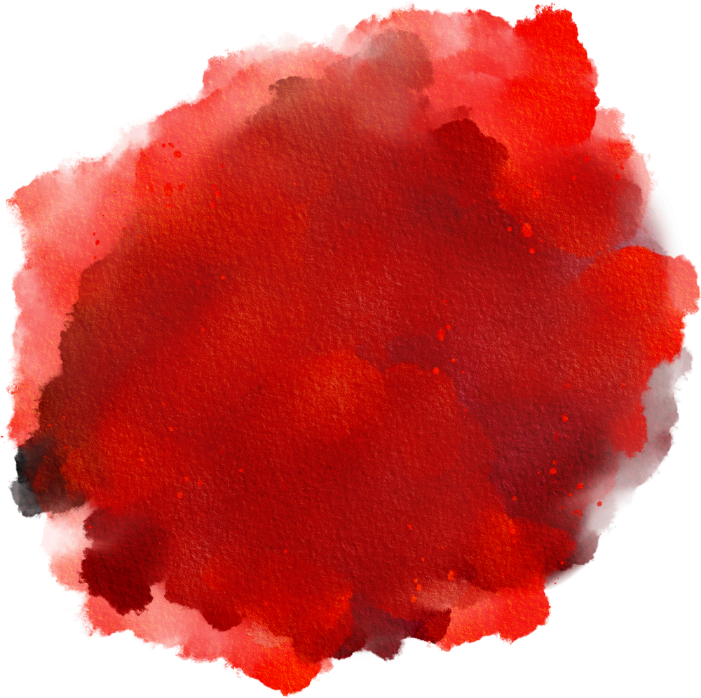 Red Watercolor Paint Stain Background Circle