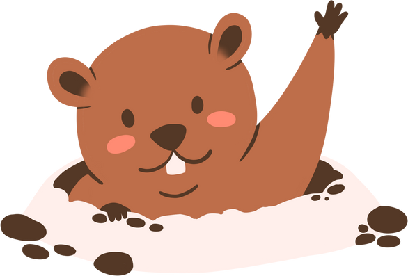 Groundhog Illustration