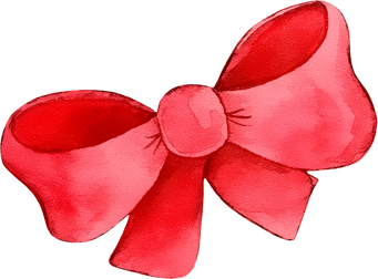 Cartoon Red Bow Illustration 