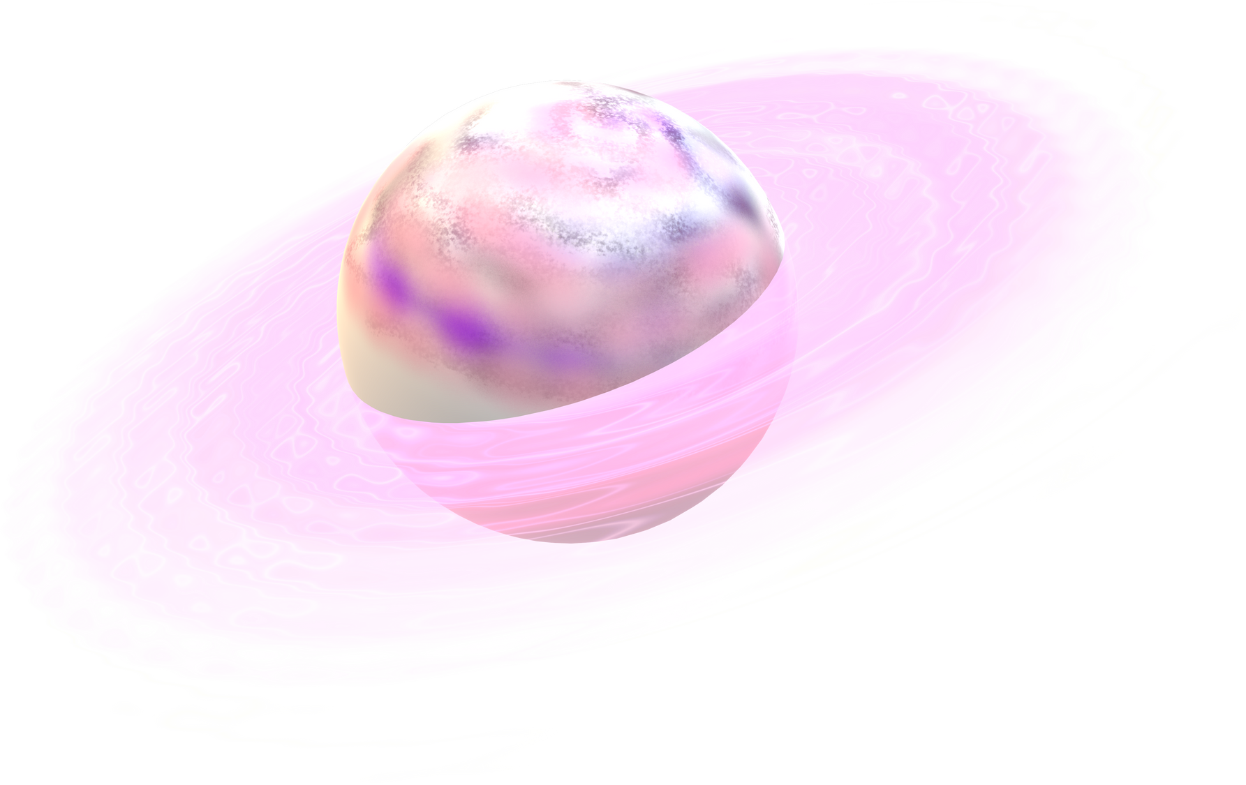 3d planet pink