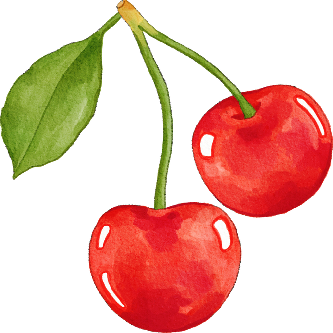 Red Cherries Illustration