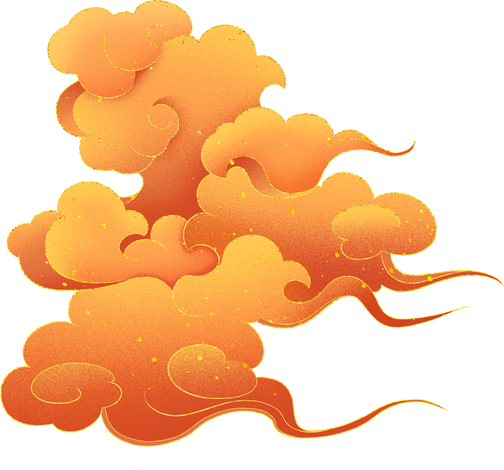 Chinese Clouds Illustration